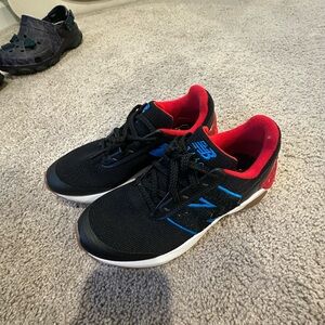 New Balance Kids' Black and Red Sneakers